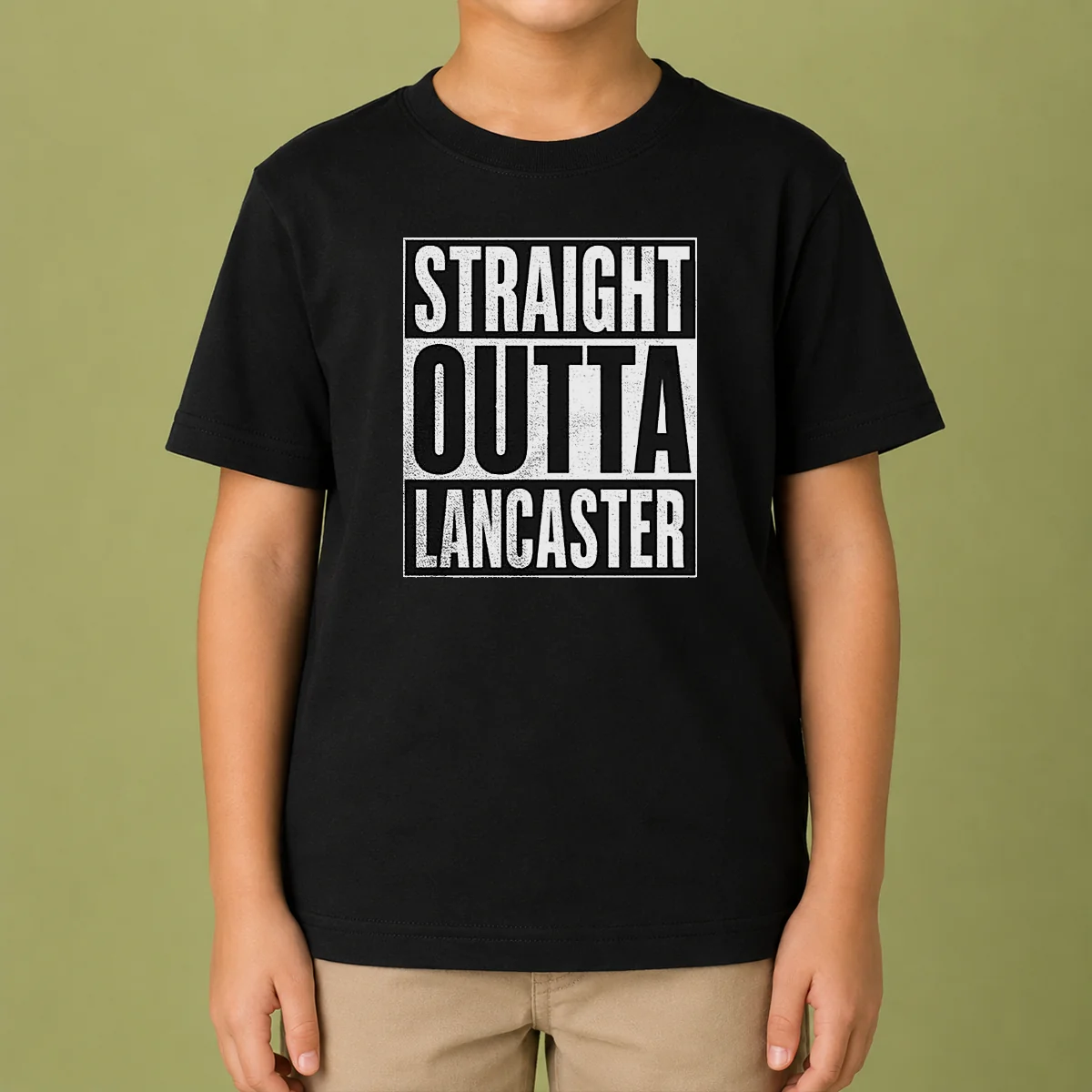 Funny Straight Outta Lancaster Kids T-Shirt