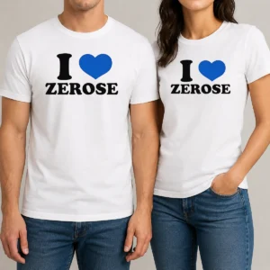 Good Awesome I Love Zerose t shirt in classic fit with bold text design on front