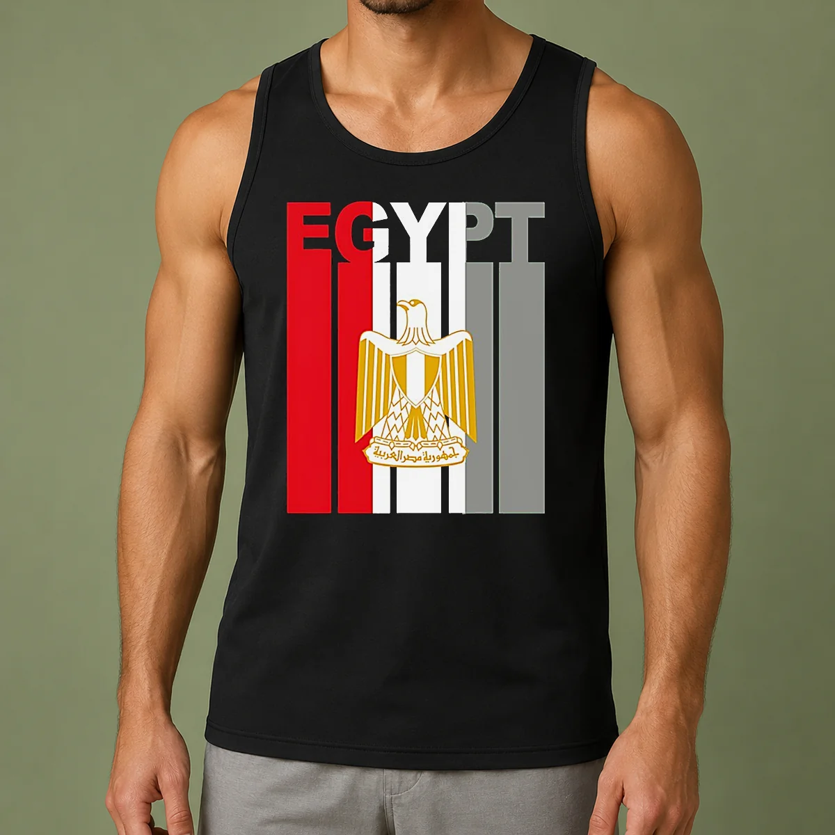Good Egypt Flag Eagle Coat Of Arms Tank Top