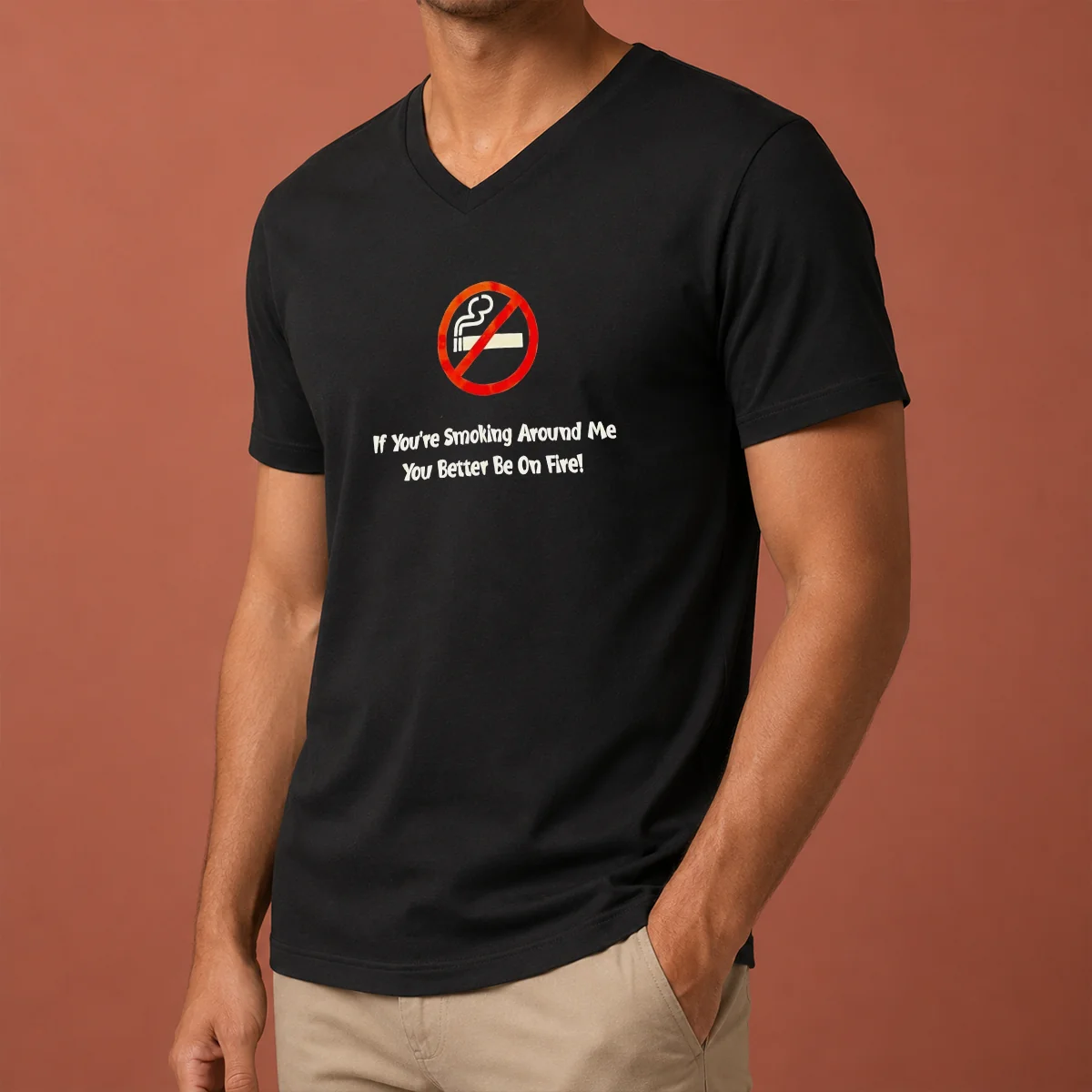 Good If You'Re Smoking Around Me V-Neck Shirt Good If You'Re Smoking Around Me V-Neck Shirt