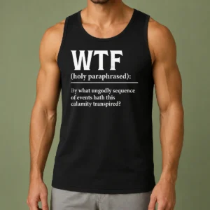 Good WTF Holy Paraphrased Tank Top