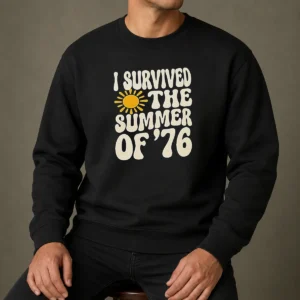 Happy Good I Survived The Summer Of '76 1976 Vintage Sweater