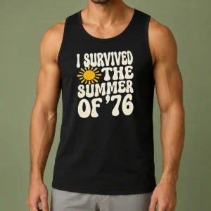 Happy Good I Survived The Summer Of '76 1976 Vintage Tank Top