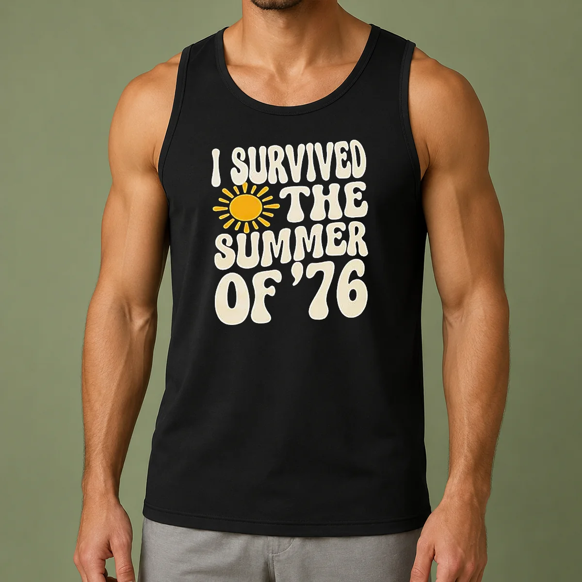 Happy Good I Survived The Summer Of '76 1976 Vintage Tank Top
