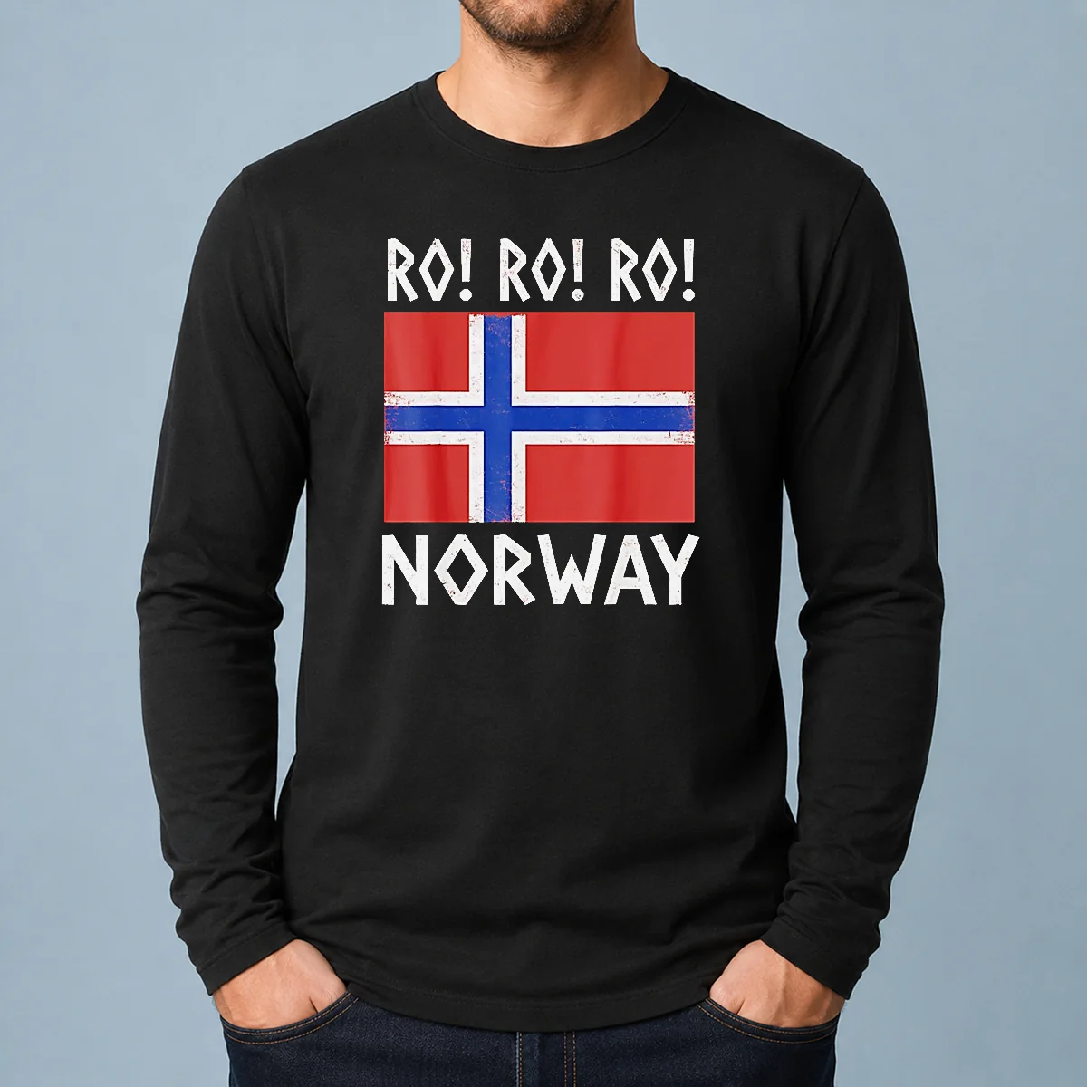 Happy Nice Ro Ro Ro Norway Round Of 16 FIFA World Cup 2026 Vintage Flag Long Sleeve Shirt