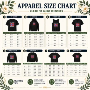 Size chart for Happy Nice Ro Ro Ro Norway Round Of 16 FIFA World Cup 2026 Vintage Flag showing measurements in inches and cm