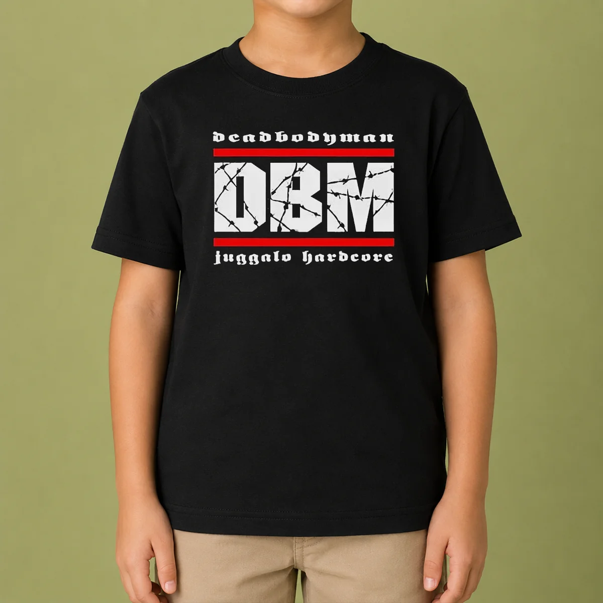 Happy Pretty Deadbodyman DBM Juggalo Hardcore Kids T-Shirt