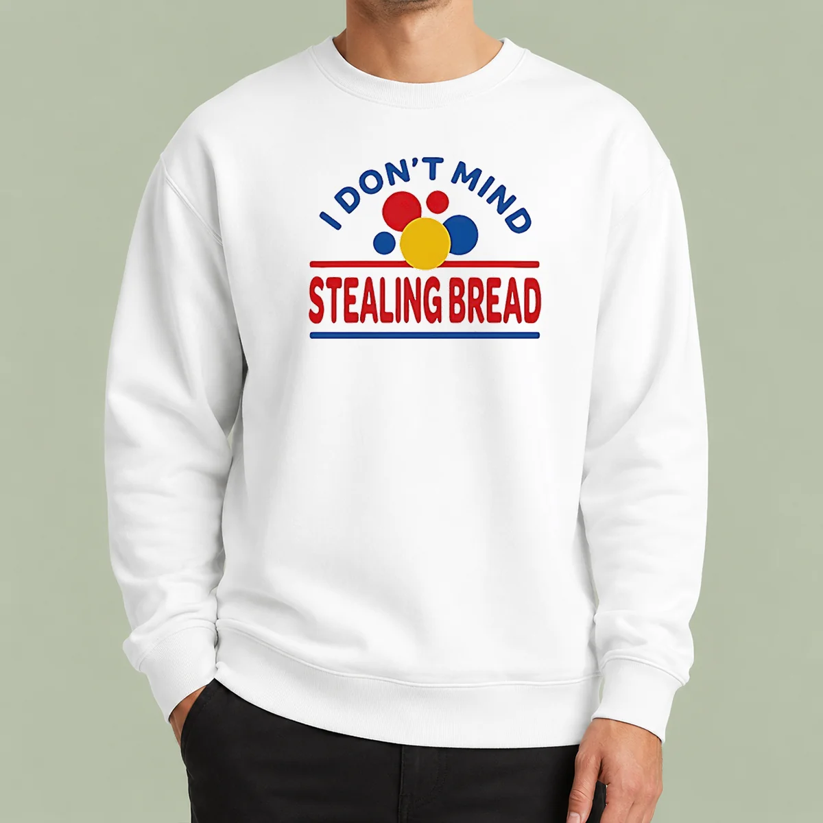 Happy Pretty I Don'T Mind Stealing Bread Soundgarden Sweater featuring a cozy crewneck design in dark fabric