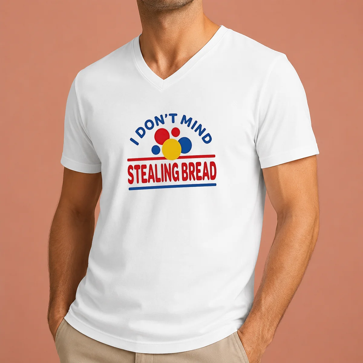 Happy Pretty I Don'T Mind Stealing V-Neck Shirt Happy Pretty I Don'T Mind Stealing V-Neck Shirt