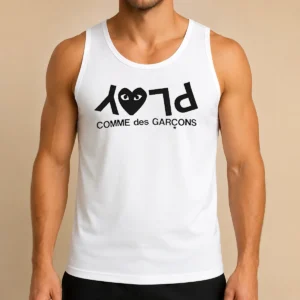 Hot Comme Des GarçOns Play Logo Fashion Tank Top
