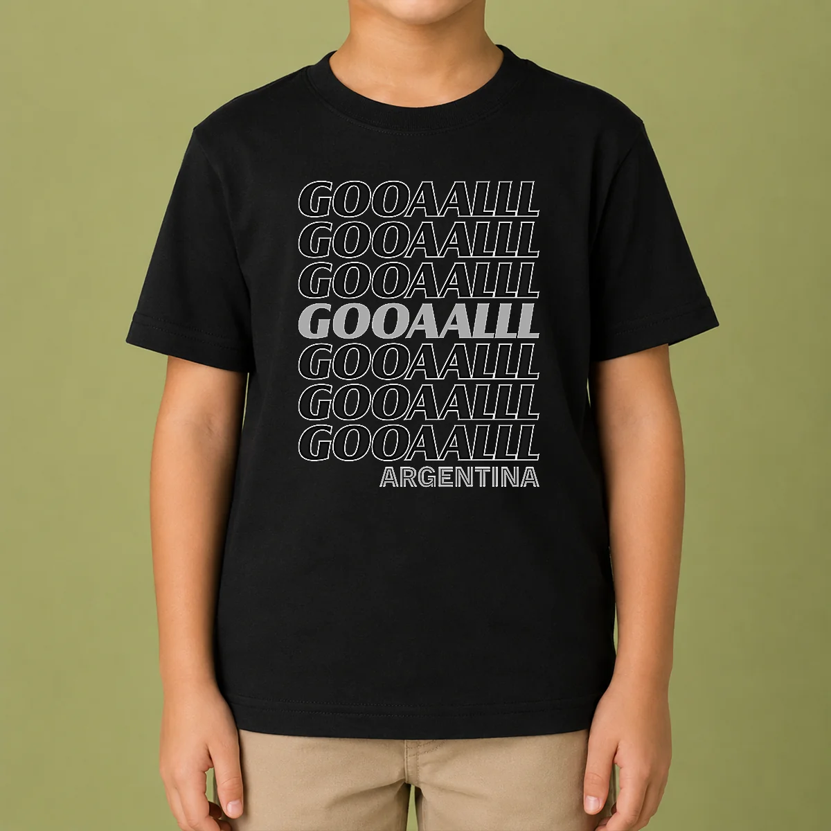 Hot Gooaalll Soccer Argentina Fan Goal Kids T-Shirt