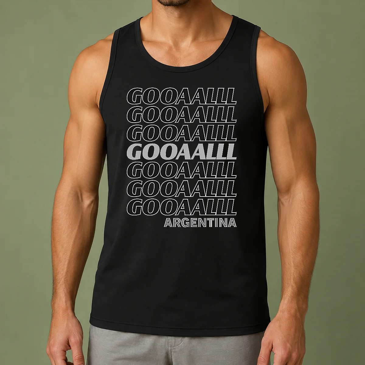 Hot Gooaalll Soccer Argentina Fan Goal Tank Top