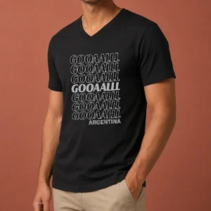 Hot Gooaalll Soccer Argentina Fan Goal V-Neck Shirt