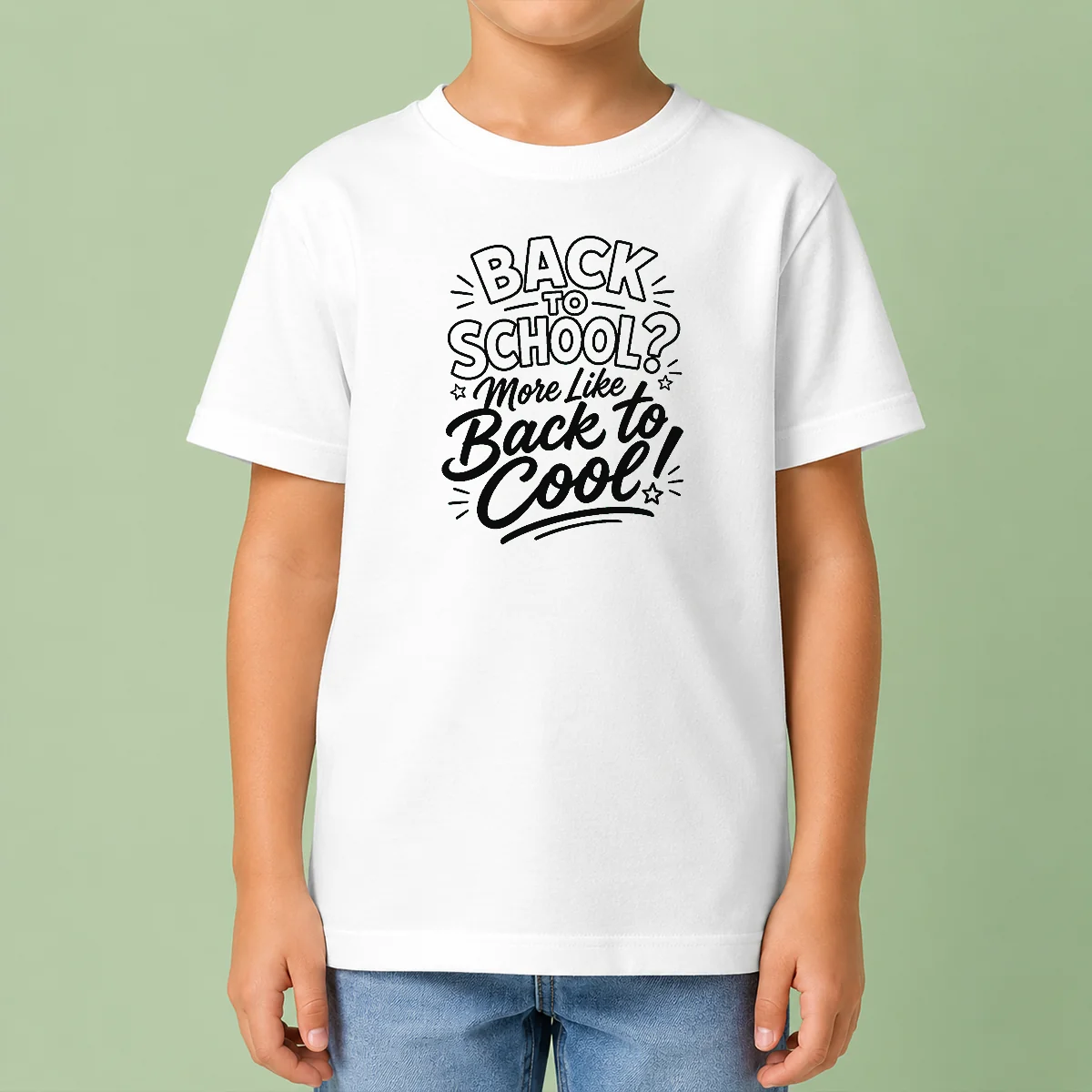 Hot Pretty Back To School Sassy Line Art For Students Kids T-Shirt
