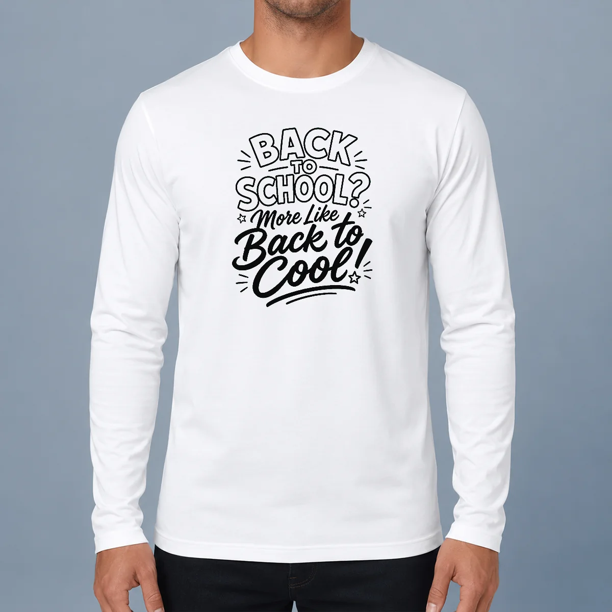 Hot Pretty Back To School Sassy Line Art For Students Long Sleeve Shirt