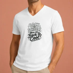 Hot Pretty Back To School Sassy Line Art For Students V-Neck Shirt