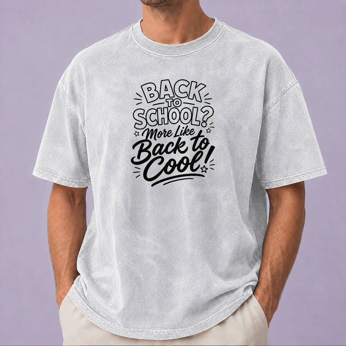 Hot Pretty Back To School Sassy Line Art For Students Washed T-Shirt