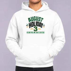 Nice August Holiday Ireland Family Gratitude Typography Hoodie