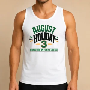 Nice August Holiday Ireland Family Gratitude Typography Tank Top