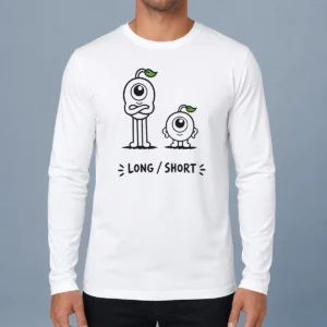 Nice Good Long And Short Character Comparison Educational Long Sleeve Shirt