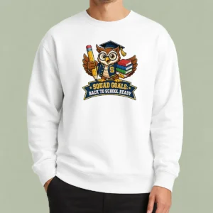 Nice Hot Back To School Owl Mascot Squad Sweater