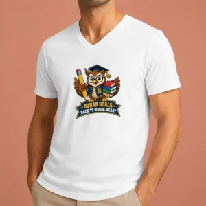 Nice Hot Back To School Owl Mascot Squad V-Neck Shirt