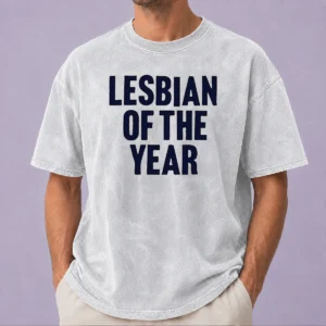 Nice Lesbian Of The Year Pride LGBTQ Award Washed T-Shirt