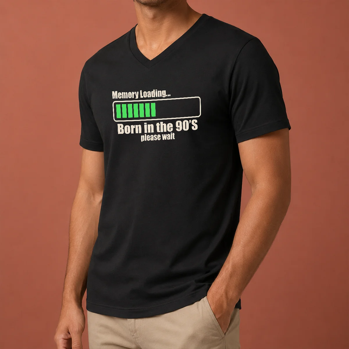 Nice Memory Loading Geek V-Neck Shirt Nice Memory Loading Geek V-Neck Shirt