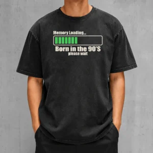 Nice Memory Loading Geek Washed T-Shirt