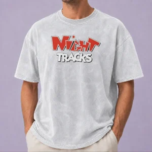 Nice Night Tracks Logo Washed T-Shirt