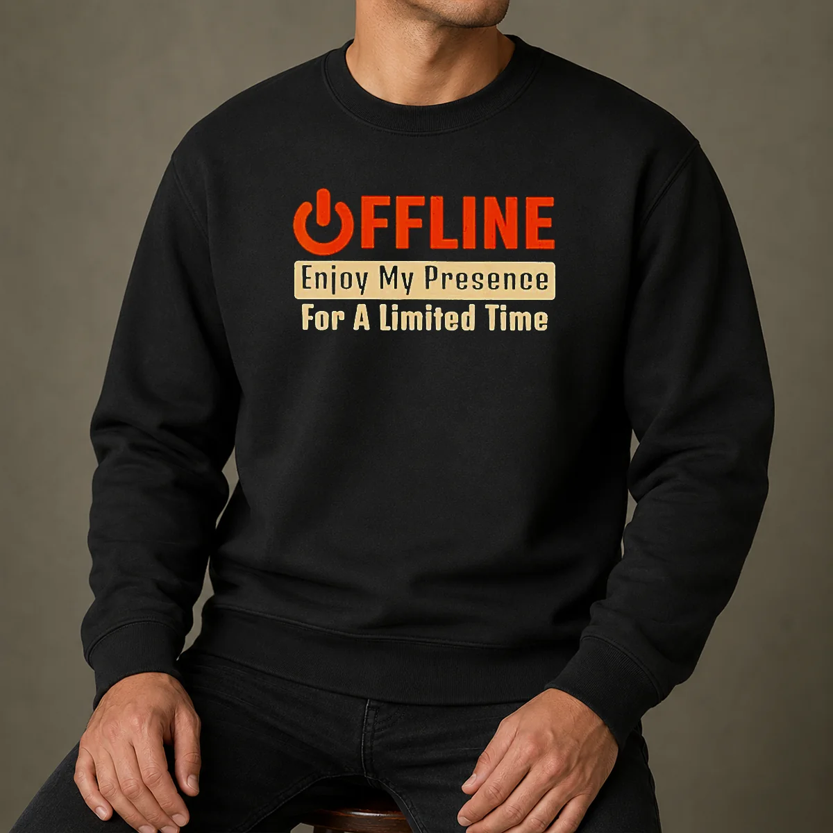 Nice Offline Enjoy My Presence For Limited A Time Sweater