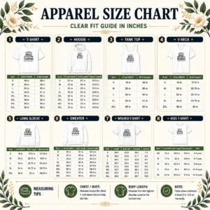 Size chart for Nice Original Grandparents Day Line Art Loved Beyond Words with measurements in inches and cm