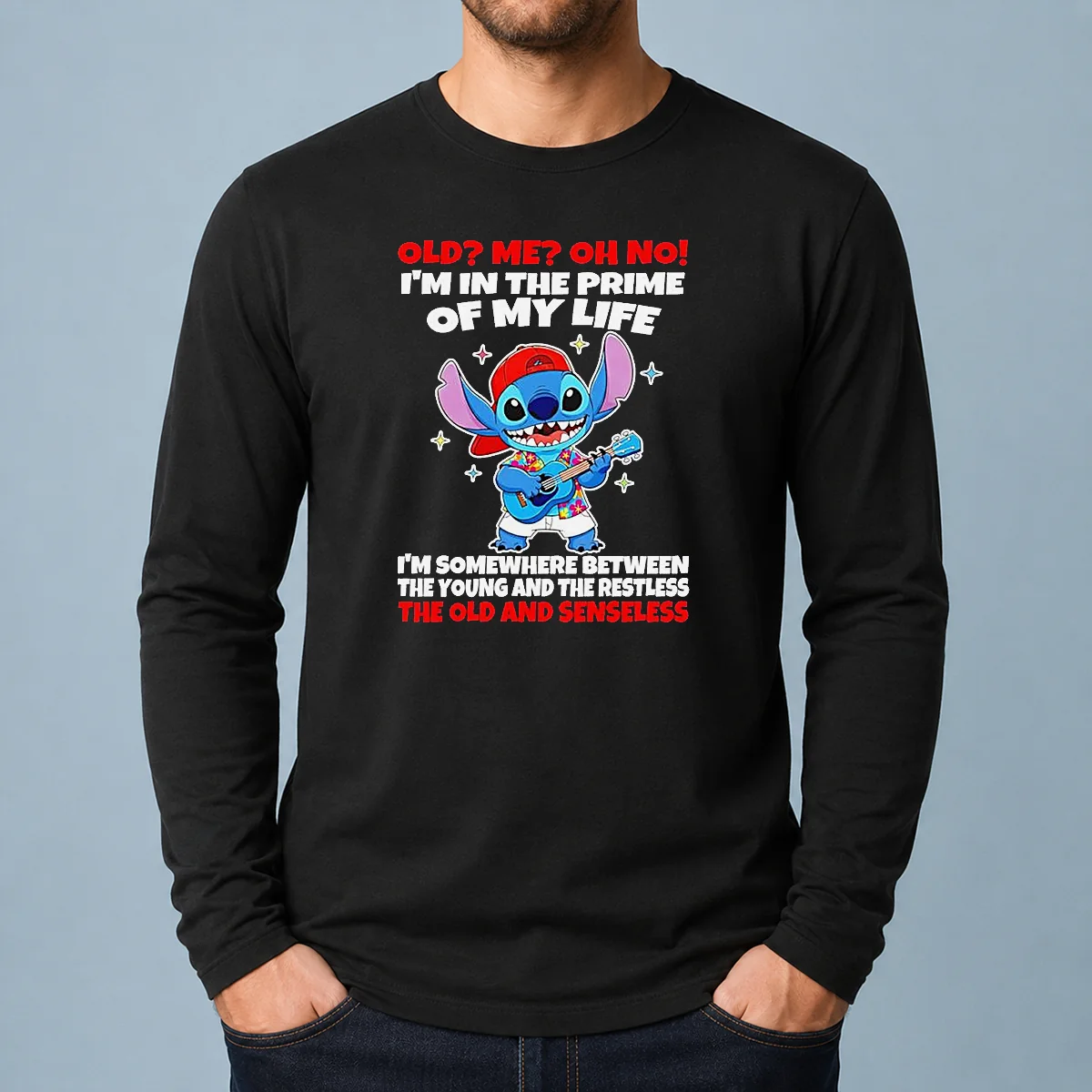 Nice Original Stitch Lilo And Stitch Old Me Oh No I'm In The Prime Of My Life Shirt - Image 6