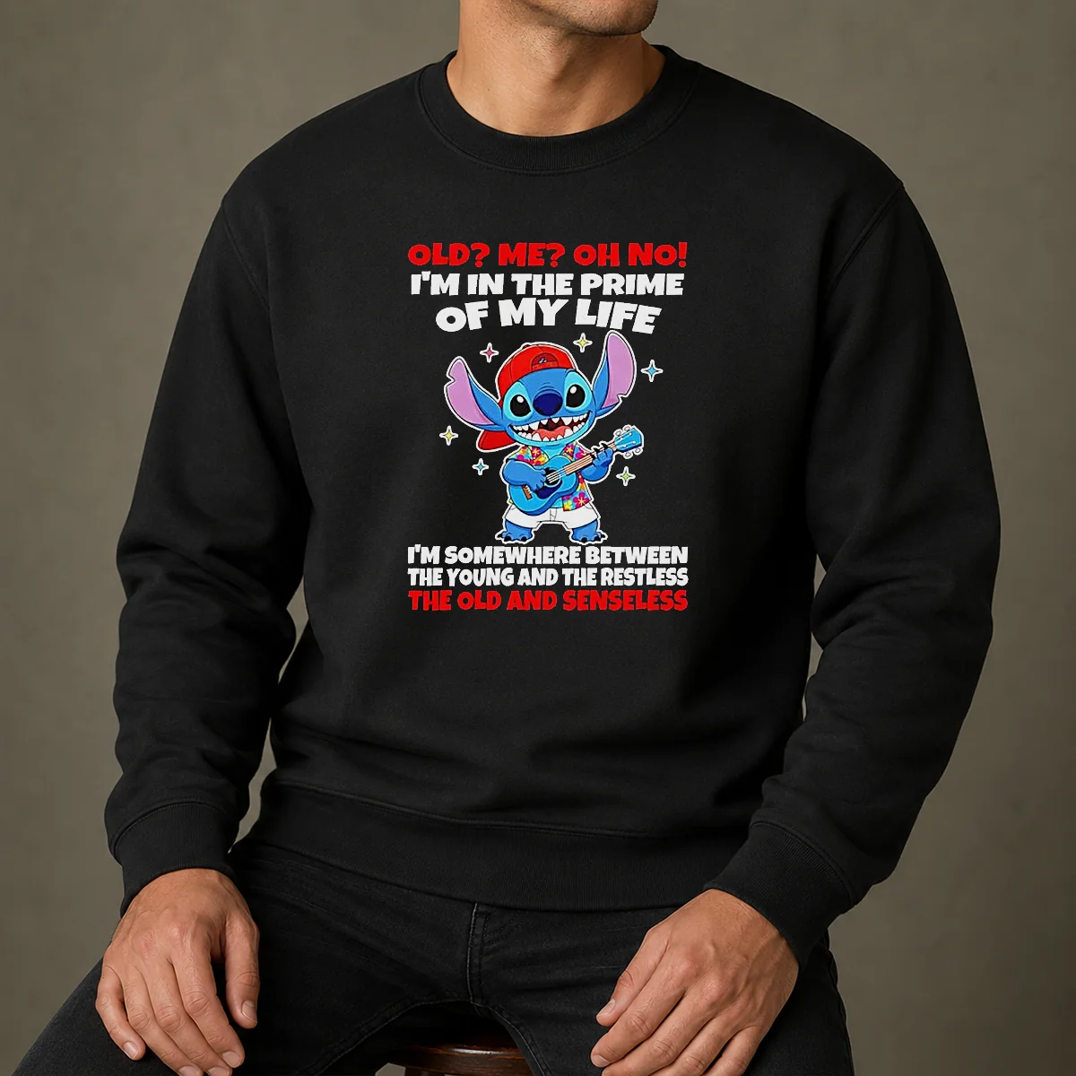 Nice Original Stitch Lilo And Stitch Old Me Oh No I'm In The Prime Of My Life Shirt - Image 7