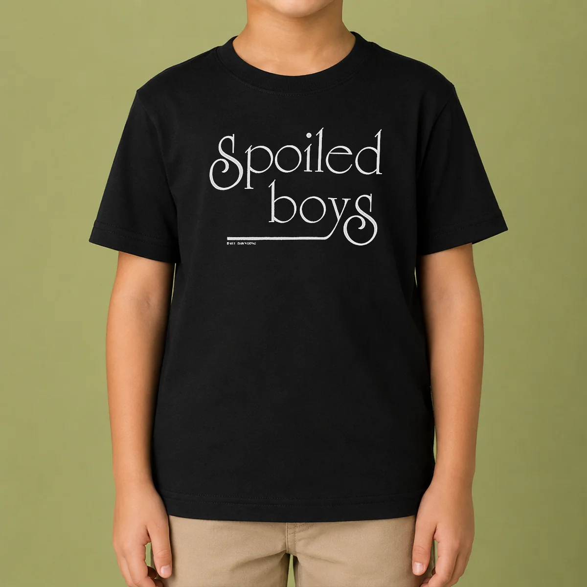 Nice Pretty Spoiled Boys Daily Dawn Long Kids T-Shirt
