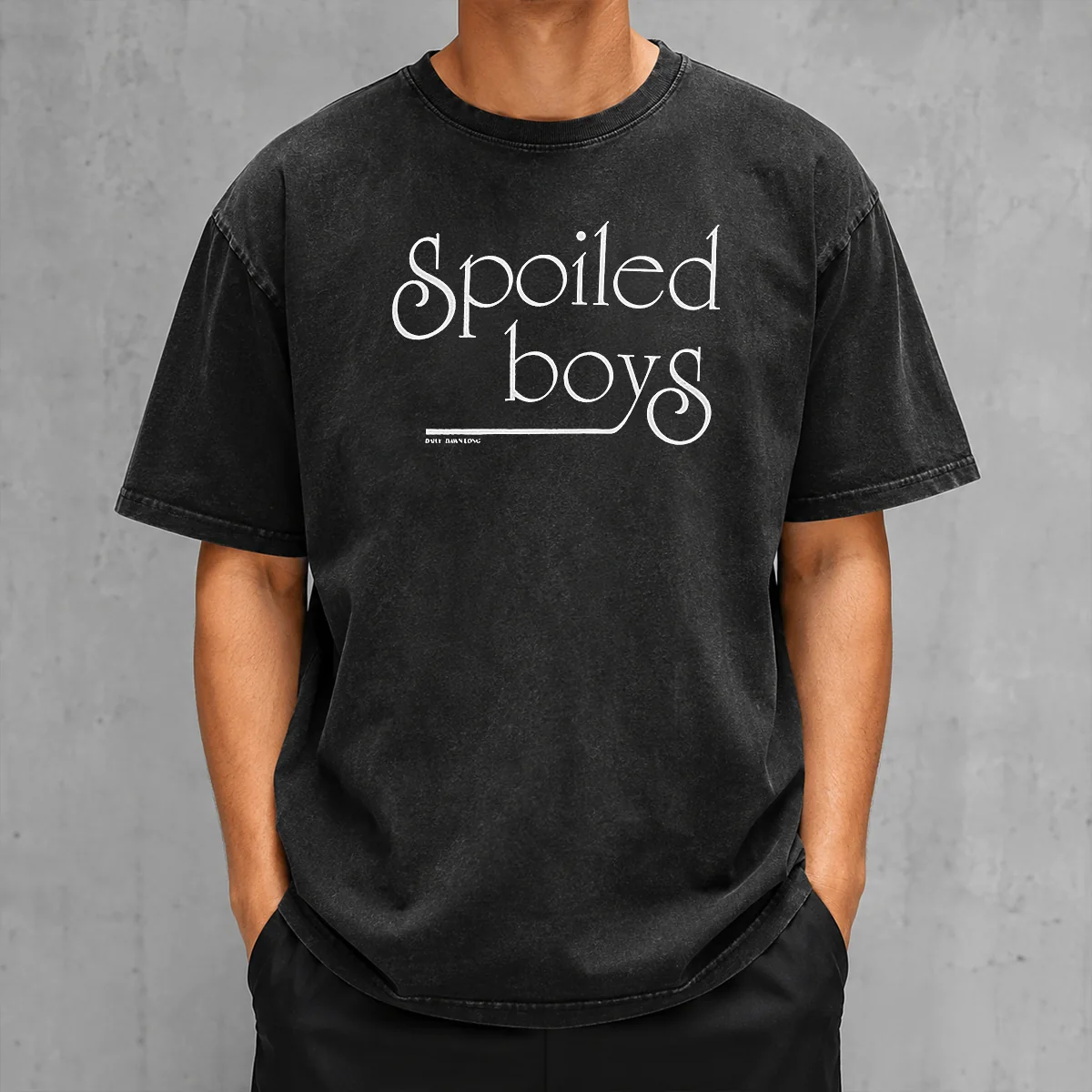 Nice Pretty Spoiled Boys Daily Dawn Long Washed T-Shirt