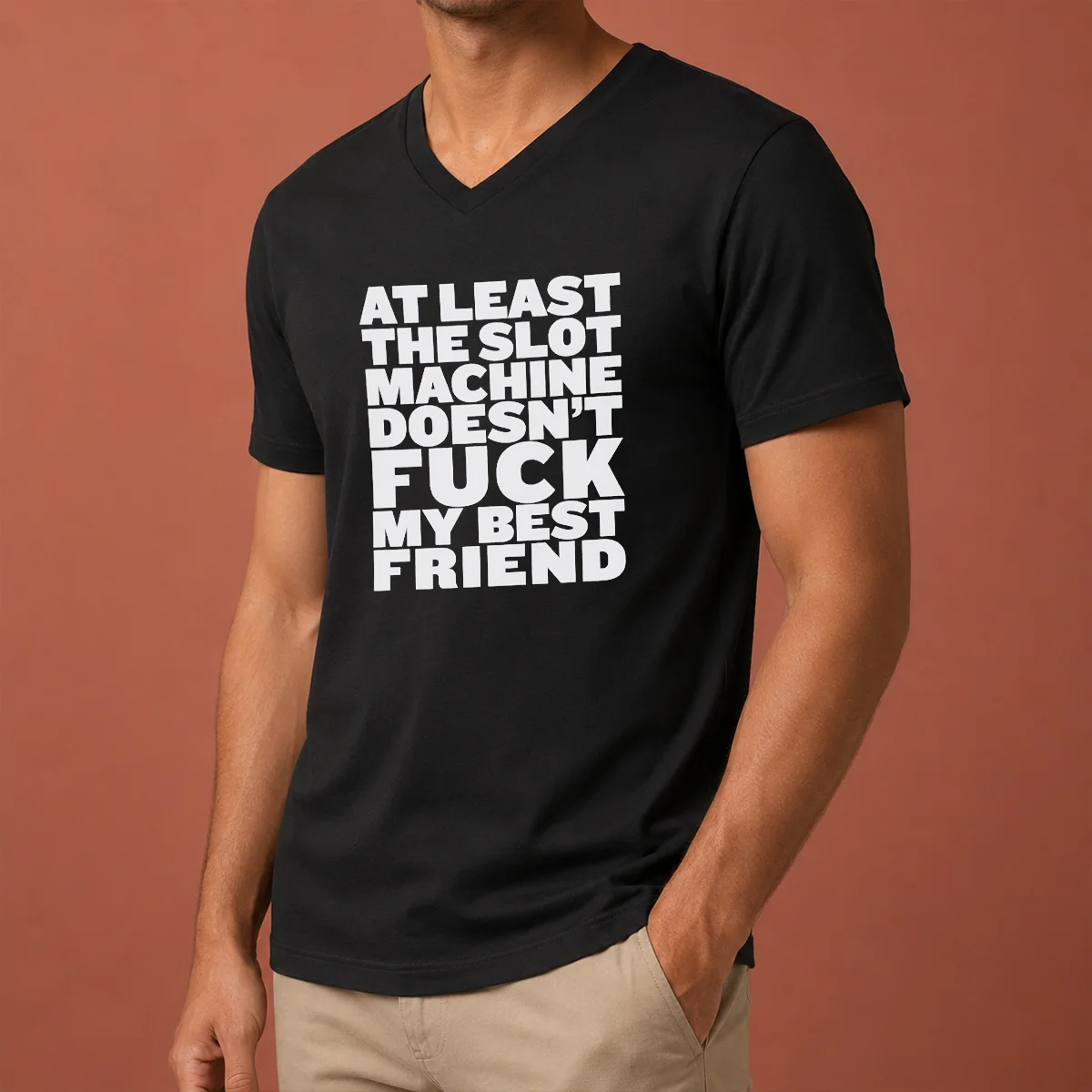 Official At Least The Slot Machine V-Neck Shirt Official At Least The Slot Machine V-Neck Shirt