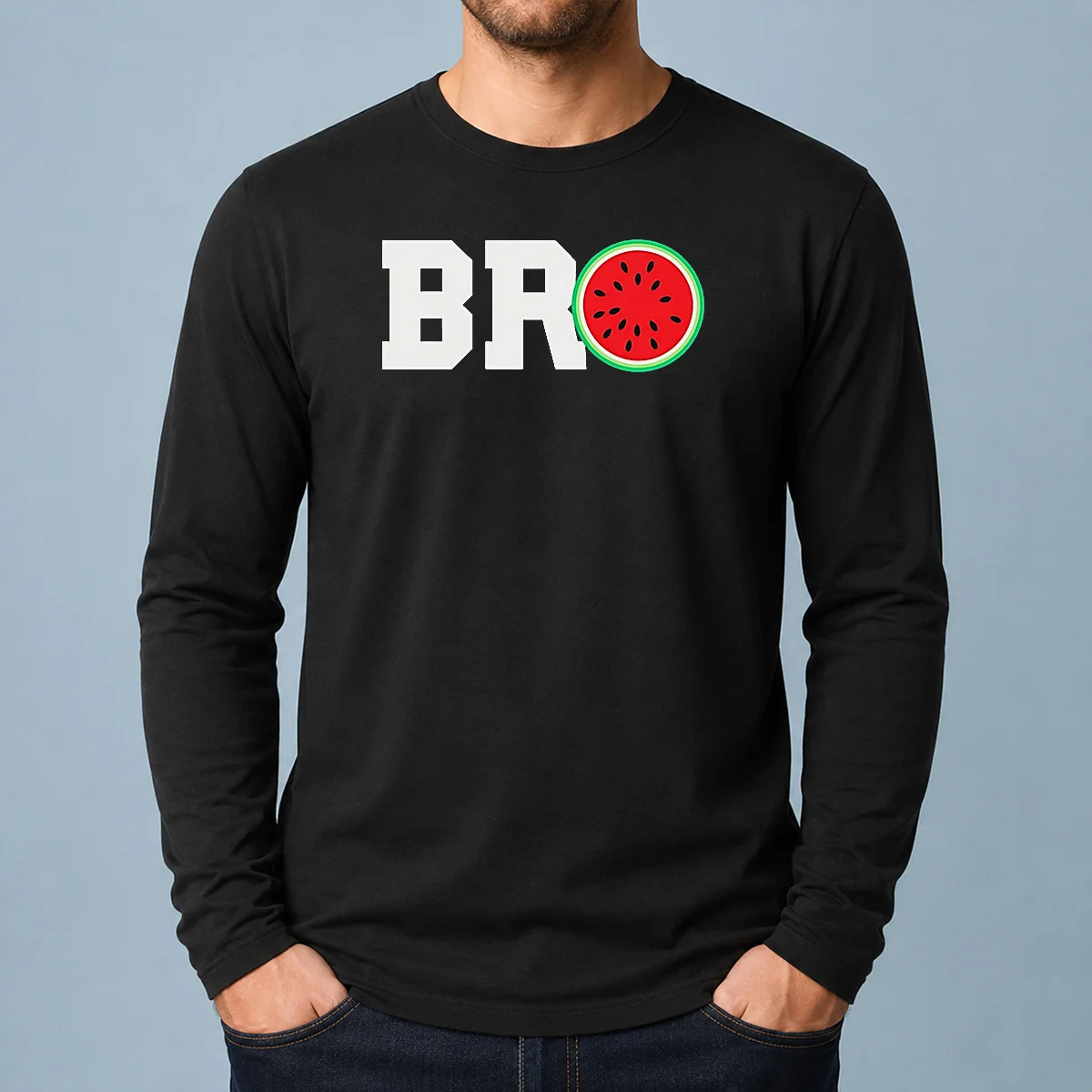 Official Bro Watermelon Slice Long Sleeve Shirt
