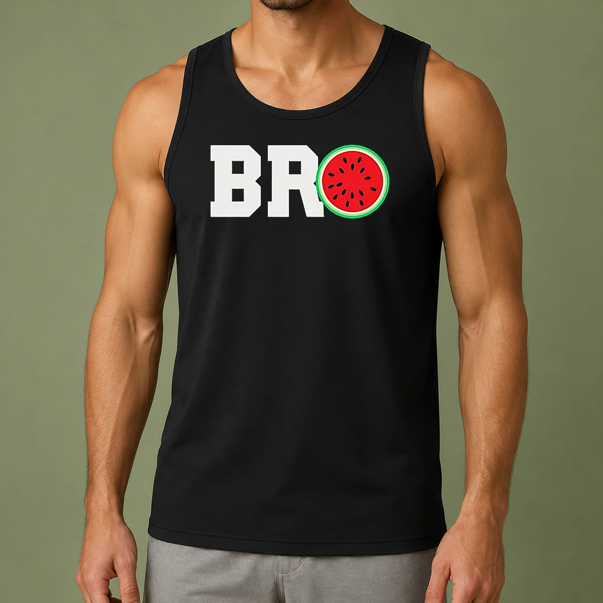 Official Bro Watermelon Slice Tank Top