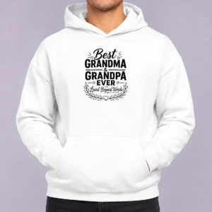 Official Grandparents Day Gratitude Line Art Family Hoodie