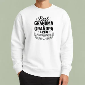Official Grandparents Day Gratitude Line Art Family Sweater