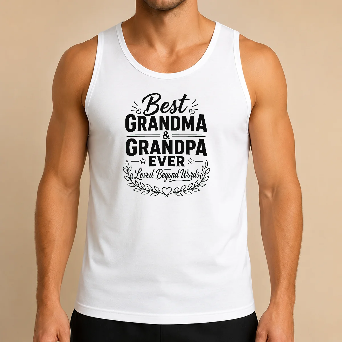 Official Grandparents Day Gratitude Line Art Family Tank Top