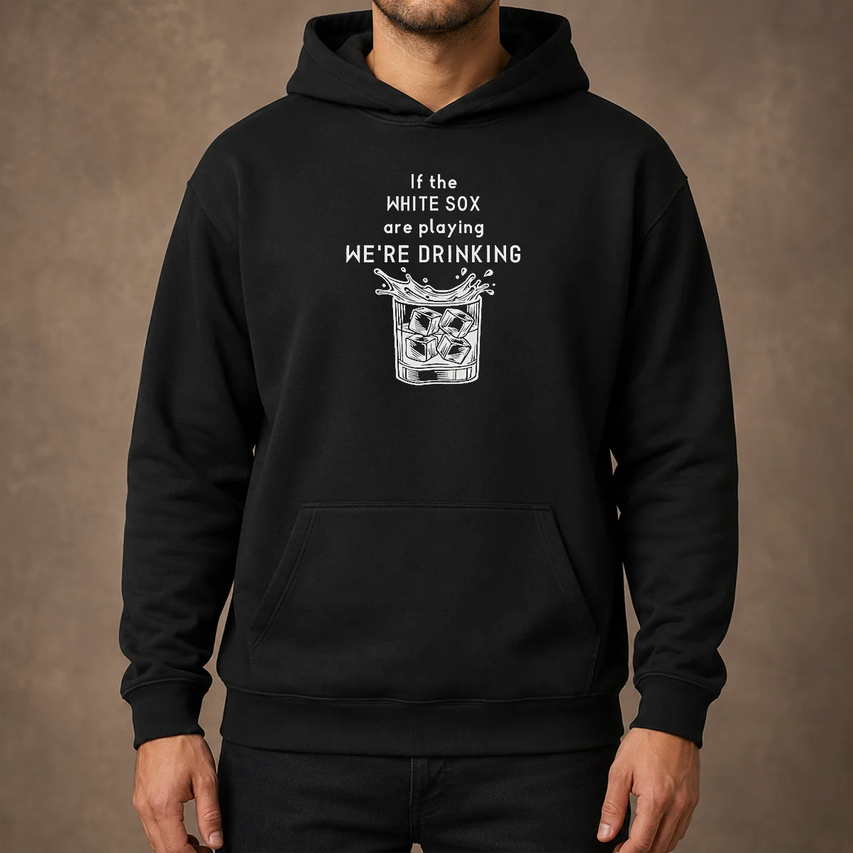 Official If The White Sox Are Playing We Are Drinking Whiskey ICE Cube Hoodie