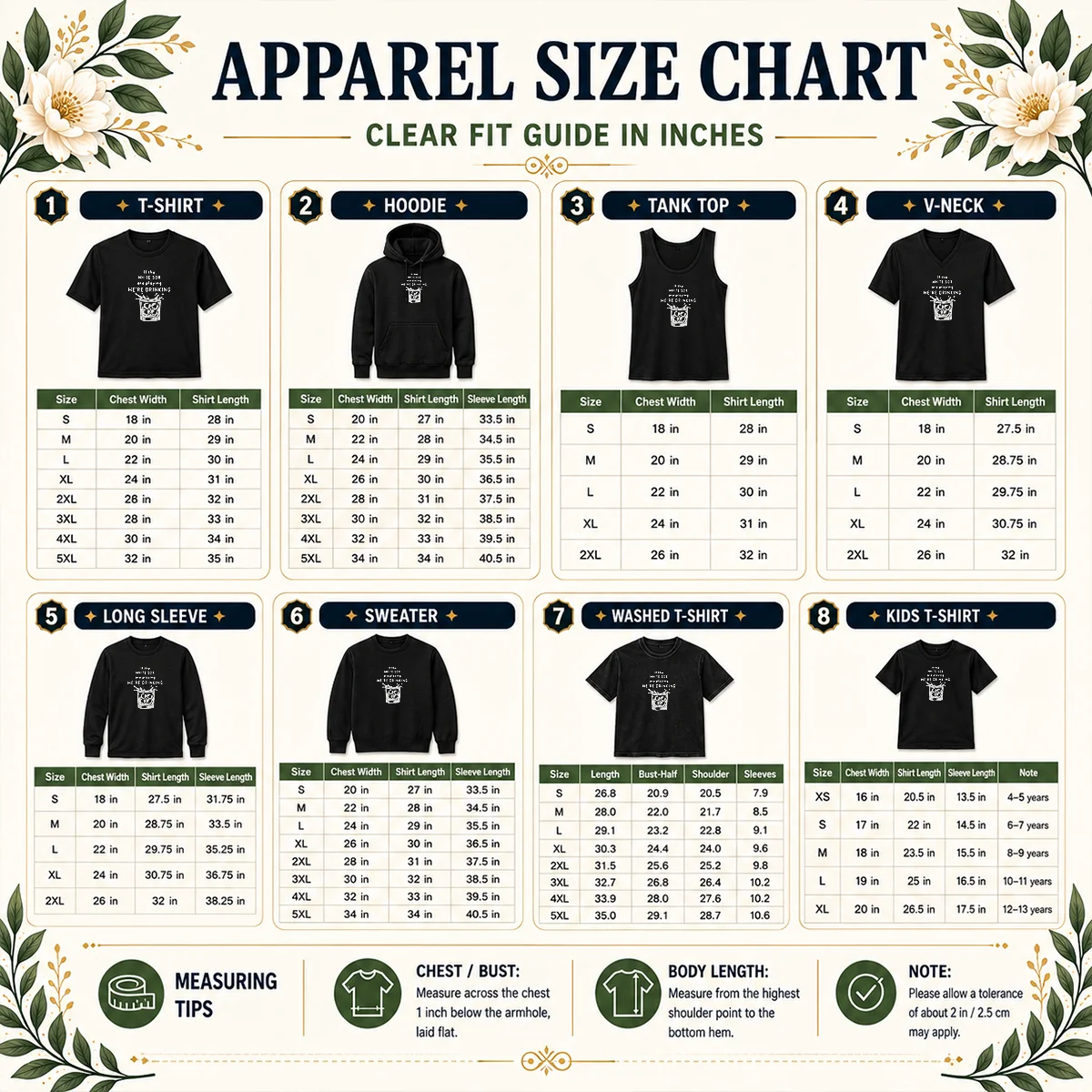 Official If The White Sox Are Playing We Are Drinking Whiskey ICE Cube Size Chart Size chart for Official If The White Sox Are Playing We Are Drinking Whiskey ICE Cube with measurements in inches and cm