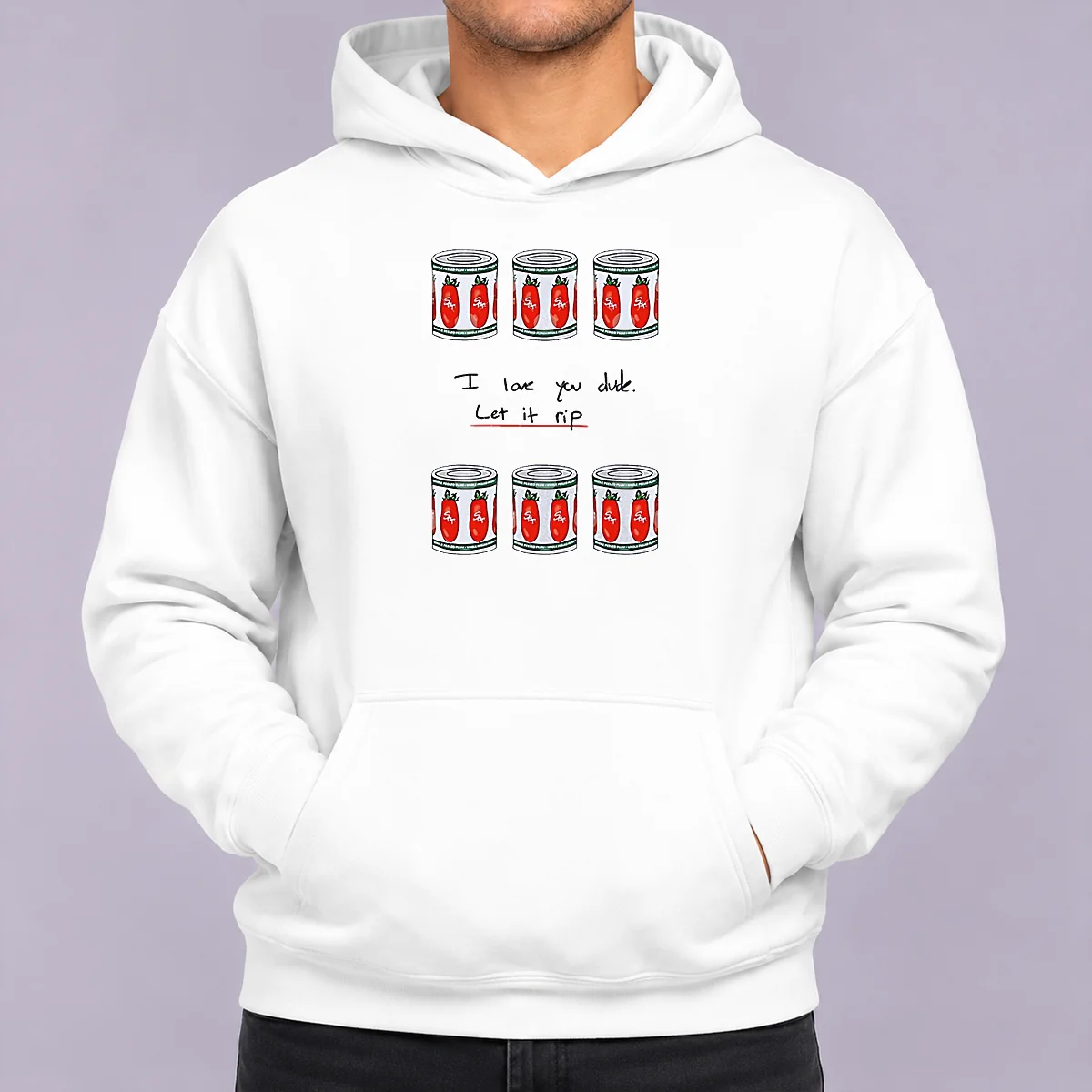 Official The Bear I Love You Dude Let It Rip Tomato Cans Hoodie