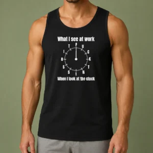 Official What I See At Work When I Look At The Clock Fuck This Shit Tank Top