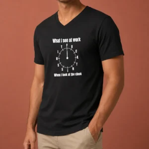 Official What I See At Work When I Look At The Clock Fuck This Shit V-Neck Shirt