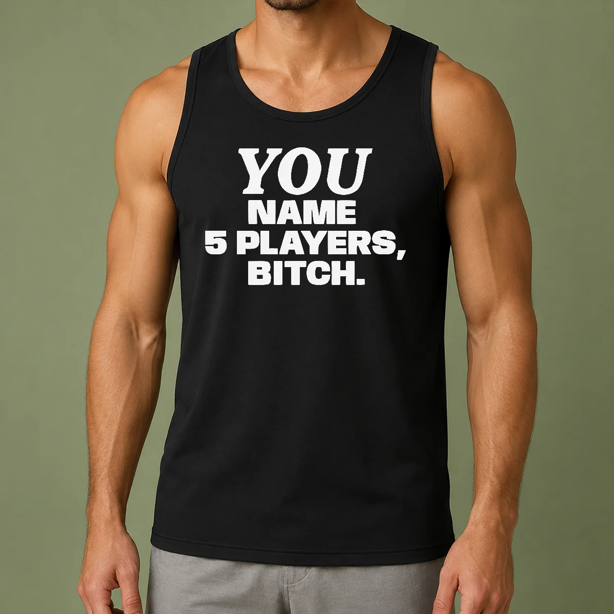 Official You Name 5 Players Bitch Shirt - Image 3