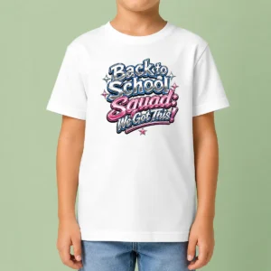 Original Back To School Squad Y2K Chrome Kids T-Shirt