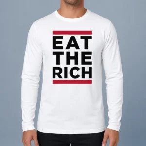 Original Good Shawn Fain Eat The Rich Long Sleeve Shirt